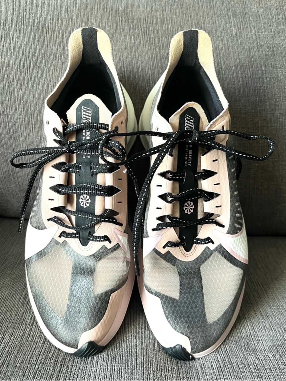Nike Zoom Gravity Black Stone Mauve Women’s Running Shoes, 7.5 Gorpcore Athletic